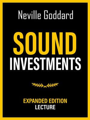 cover image of Sound Investments--Expanded Edition Lecture